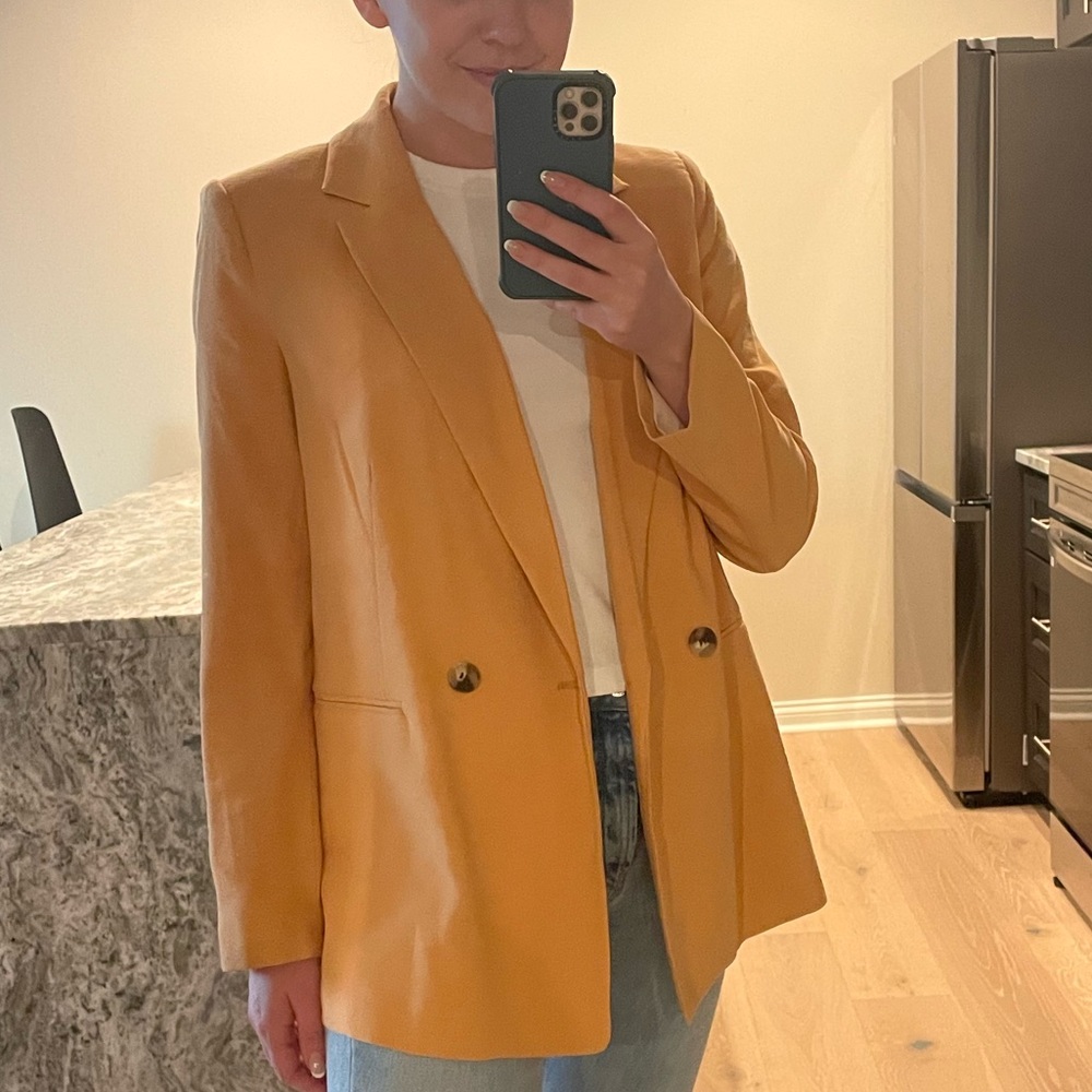 Orange lightweight blazer
